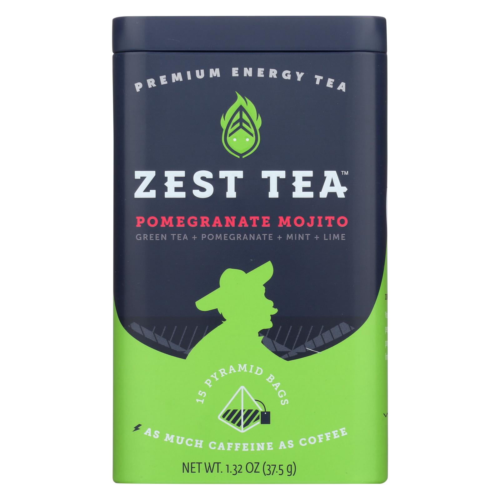 Zest Tea Green Tea Pomegranite Mojito Case Of 6 1.32 Oz