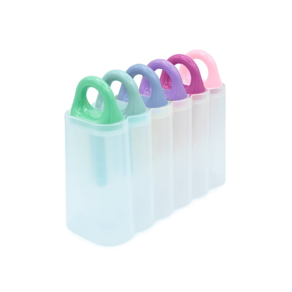 Melii 6 Color Plastic Ice Pop Mold, Multi Color, Ice Cream