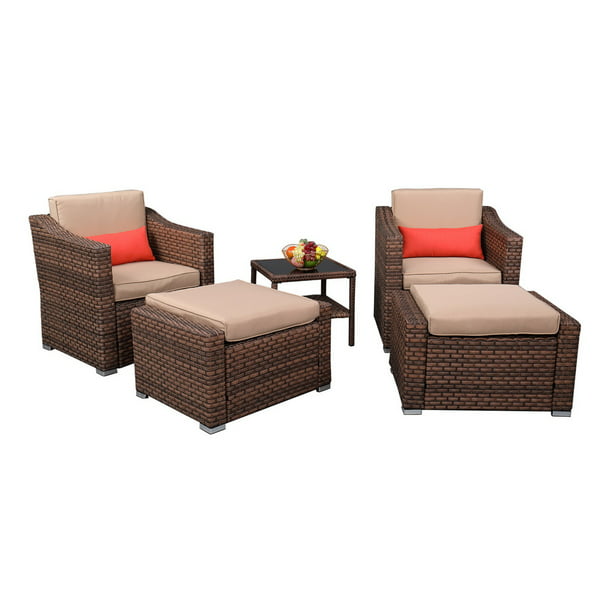 Snygar Outdoor Chair With Ottoman 5, Most Comfortable Outdoor Furniture