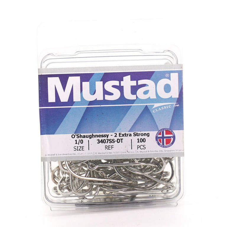 Mustad 3407SS-DT-7/0-100 Classic O'Shaughnessy Hook Size 7/0 