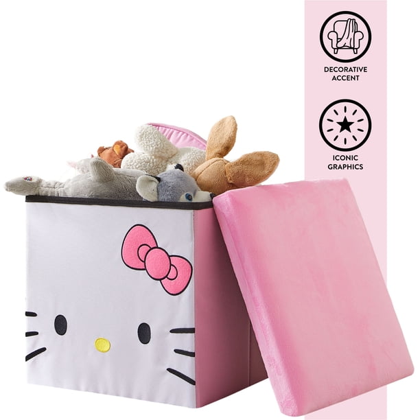 Hello Kitty Ottoman | Plastic storage bins for home - Walmart