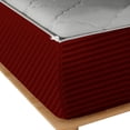 thumbnail image 5 of Zipper Fitted Sheet, (Twin Size 39x75) 8 Inch Deep Pocket, 100% Egyptian Cotton, 800 TC, Stripe Burgundy Color., 5 of 7