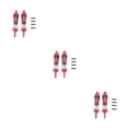 thumbnail image 4 of Amortiguadores de control remoto Vogacara 2 piezas de modificación de orugas Rojo Type1 NO1, 4 of 6