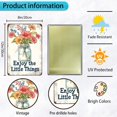 thumbnail image 2 of Metal Tin Sign Garden Signs Vintage Flower Signs Funny Fresh Flowers Sign Decorative Signs And Plaques For Kitchen Enjoy The Little Things Sign Farmhouse 8x12 Inch, 2 of 12