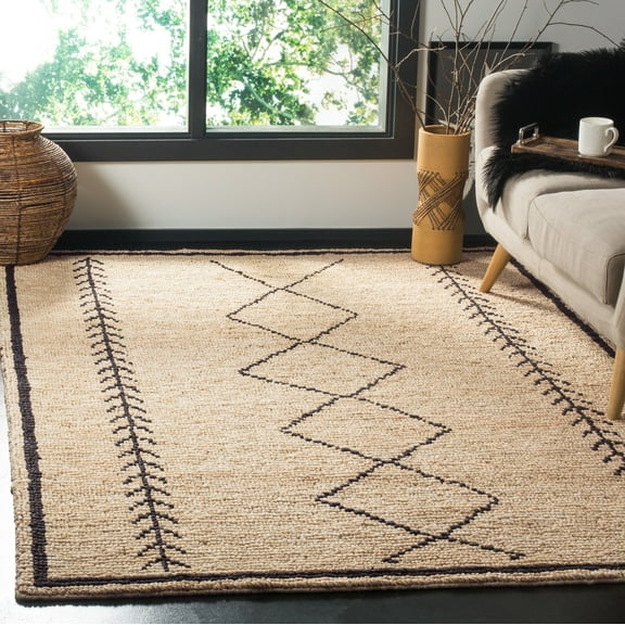SAFAVIEH Bohemian Delice Geometric Area Rug, Ivory/Black, 5' x 8'