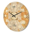 thumbnail image 3 of Designart 'Retro Geometric Design I' Mid-Century Modern Wood Wall Clock, 3 of 5
