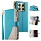 thumbnail image 1 of Funda cartera GANGXUN para Xiaomi 14T 5G , cuero PU con tarjetero, cremallera, correa de mano, soporte y protección 498°, 1 of 6