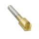 thumbnail image 2 of 3Pcs Titanium Plated Carbon Steel 90 Degree Chamfering Cutter Chamfer Drill Kit Set, 2 of 3