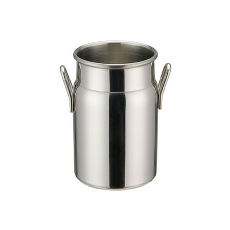 

2 Dia x 3 1/8 H Mini Milk Can Stainless Steel 2 packs