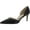 Black Leather, variant on Sam Edelman Jaina Classic Nude Leather D'orsay Pointed Toe Slip On Dress Pumps (Classic Nude Leather, 6.5)