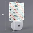 thumbnail image 2 of Bingfone Colorful Geometric Print Night Lights Plug into Wall,Dusk to Dawn,Bright Nightlight Auto-On/Off, for Adults Kids Room Bedroom Bathroom Hallway Kitchen, 2 of 7