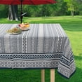 thumbnail image 5 of Outdoor Tablecloth with Umbrella Hole and Zipper, Rectangle Patio Table Covers for Spring/Summer, Machine Washable Outdoor Picnic Table Cloth (Boho, 60" × 84" Rectangular), 5 of 6