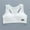 White, variant on Winter Cotton Short Workout Athletic Underwear for Girls Gray Activewear Heart School Teen Bra Vest Puberty Sport Training Breathable No Bras Girl