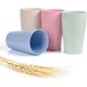 thumbnail image 1 of Tazas indestructibles de paja de trigo para adultos y niños, juego de tazas de acompañamiento reutilizables, resistentes y duraderas, de 4 colores, se pueden lavar en el lavavajillas, 1 of 5