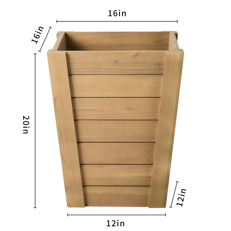 Free Shipping! Better Homes & Gardens 16 in Tall Wood Planter
