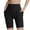 Black, variant on Hurxie Biker Shorts Women with Pockets High Waisted Workout Tummy Control Gym Running Yoga Shorts Blue,M