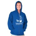 thumbnail image 4 of Full Time Job Fantasy Football Sports Men's Big & Tall Graphic Zip Up Hoodie Brisco Brands 2X, 4 of 5
