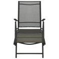 thumbnail image 3 of vidaXL 3 Piece Patio Lounge Set Textilene and Aluminum Black, 3 of 11