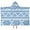Boho Blue Geometric, variant on Boho Blue Pixel Ethnic Pattern Hooded Bath Towel,50"x30" for Ages 3 To 12 Kids, Quick Dry Lightweight Soft Microfiber Hood Beach Towel Cover Up for Kids