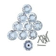 thumbnail image 5 of Renovators Supply Glass Kitchen Cabinet Knobs Diamond Pull Handles 1.18 x 1.18 x 1.18 In. Dresser Drawer Knobs 10 Pcs Per Pack Mushroom Kitchen Cabinet Furniture Knobs Pulls, 5 of 11