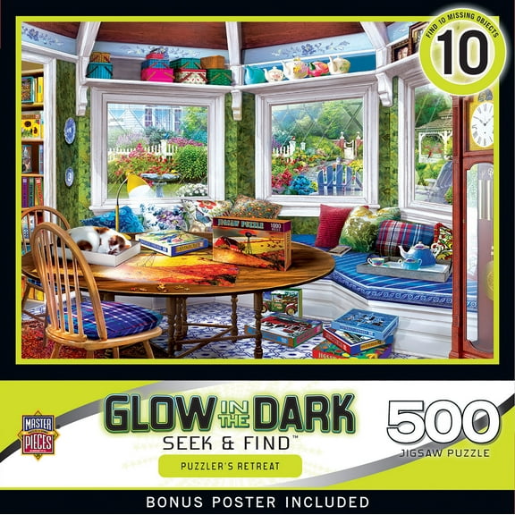 Glow in the Dark - Puzzler's Retreat 500 Piece Puzzle