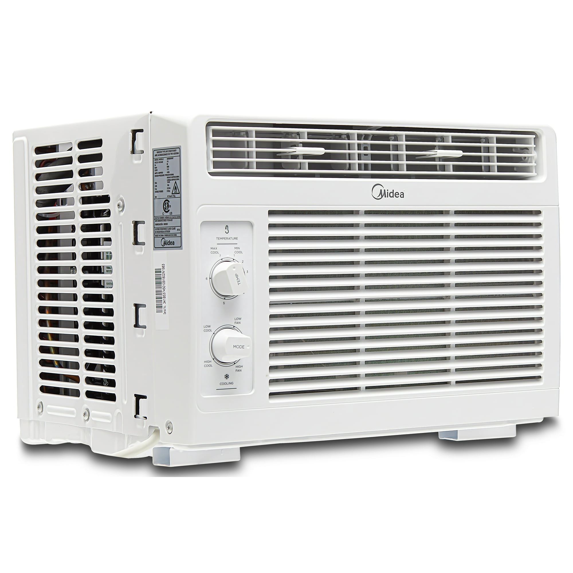 Restored Midea 5,000 BTU 150 Sq ft Mechanical Window Air Conditioner, White, RMW05MWW, (Refurbished)