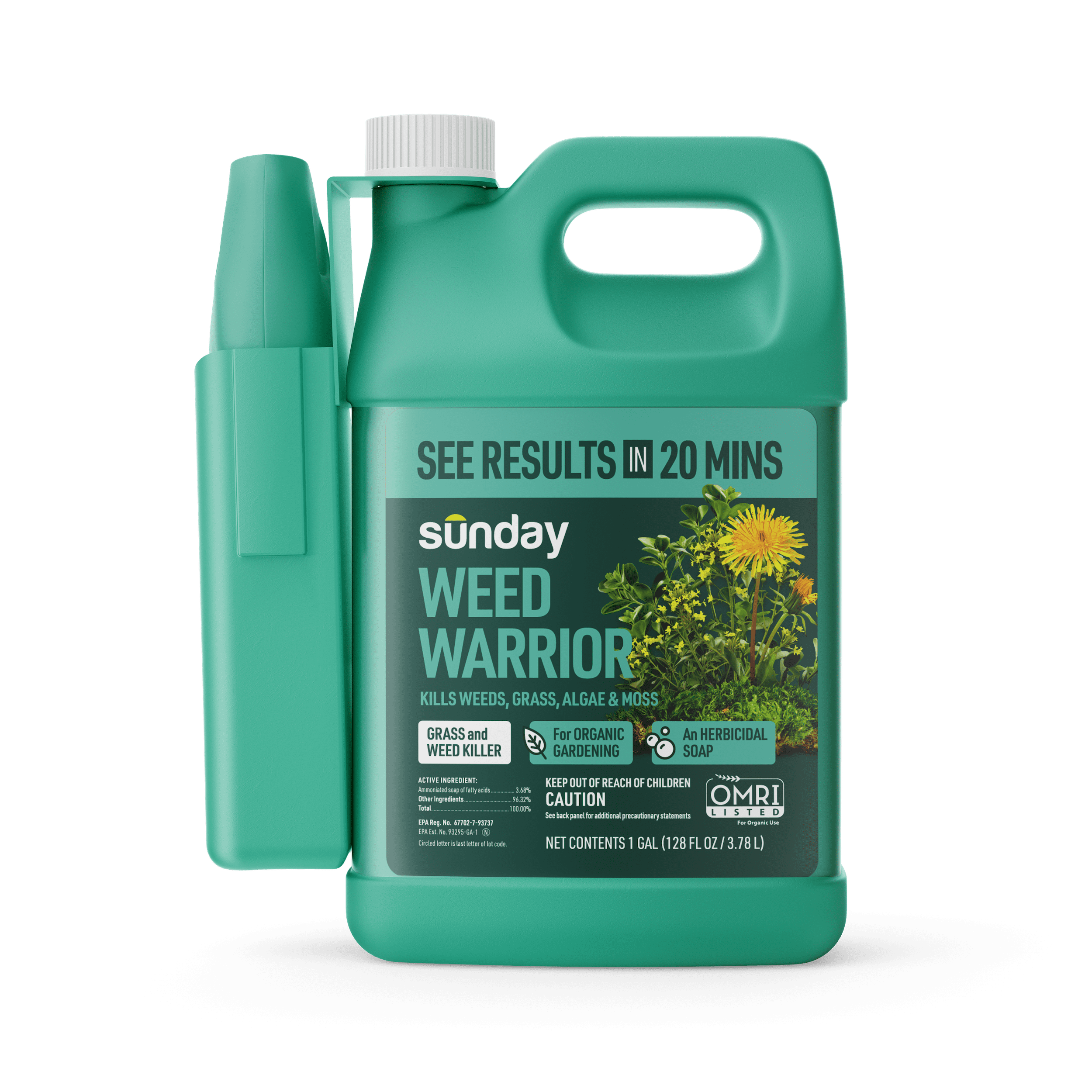 Sunday Weed Warrior Non-Selective Herbicide Spot Treatment, 32 oz. Spray  Bottle - Walmart.com