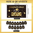 thumbnail image 4 of 2026 Graduation Decorations Congratulations Banner for Graduation Suspended Decorations and Porch Signs for Graduates' Parties Party Supplies Set,Decoration Kit,Balloon Set,Banner Set,Table Decor,Con, 4 of 7