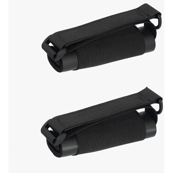 2pcs Disabled Eating Aids Utensil Holders Eating Assistance Hand Cuff for Holding Spoon, Fork, Cutlery Adjustable Nylon Gripping Strap for Limited Mobility, Weak Grip,