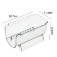 thumbnail image 5 of opvise Storage Rack Transparent Space Saving Acrylic Wine Rack Storage Organizer for Wine Transparent, 5 of 8