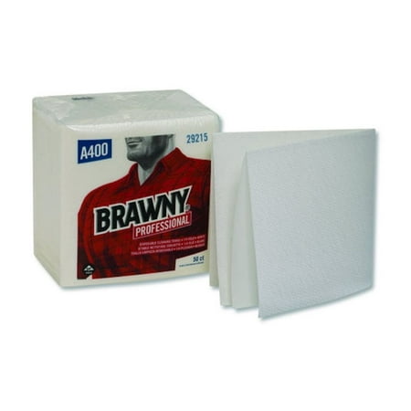 Georgia Pacific Professional Medium Duty Airlaid 1/4-Fold Wipers, 13 x 13, 50/Pack, 16/Carton -GPC29215