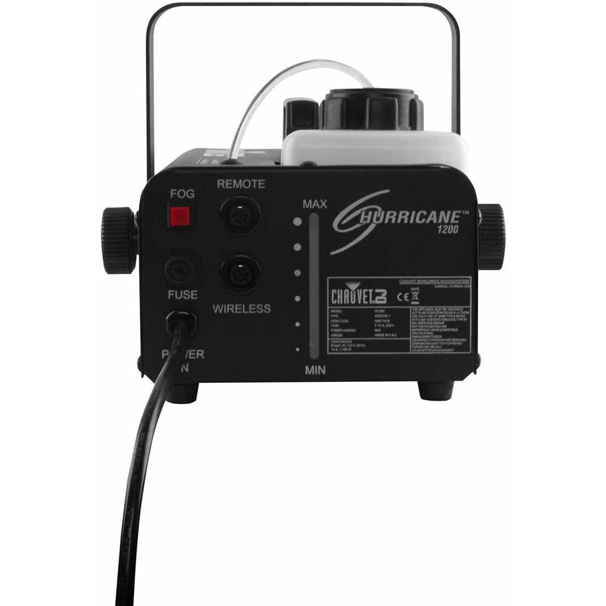 CHAUVET DJ Hurricane 1200 Portable Fog Machine and FC/T Remote Control