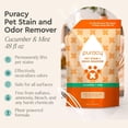 thumbnail image 3 of Pet Stain and Odor Remover - Enzyme Cleaner, for Dog Urine and Feces Carpet - Cat Urine Enzyme Cleaner, for Cat Urine - Watermelon and Mint, 48 Ounces, 3 of 4