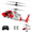 Red, variant on WeFone Military RC Helicopter with Missile Launcher and Display Stand, Remote Control Helicopter for Beginners, Indoor Flying Toy and Desk Display Model for Teens Ages 14+