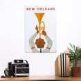thumbnail image 2 of New Orleans, Louisiana, Horn Player (12x18 Aluminum Art, Indoor Outdoor Metal Sign Decor), 2 of 5