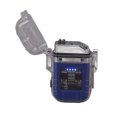 thumbnail image 4 of Dual Arc Electric Lighter Transparent Sealed Waterproof Windproof Cigarette Lighter with Power Display Blue, 4 of 5