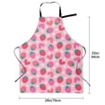 thumbnail image 5 of Lsque Haear Strawberry Waterproof Apron Chef Aprons for Men Heavy Duty Chemical Work Apron Extra Long Grilling Aprons with Adjustable Bib Apron, 5 of 9
