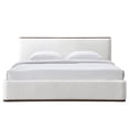 thumbnail image 5 of Omax Decor Aspen Upholstered Platform King Bed in White Cream Boucle Fabric, 5 of 9