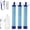 3PCS, variant on Portable Survival Water Filter for Emergency Preparedness, Hiking Camping Family Outing Gear Supply, 2PCS Set