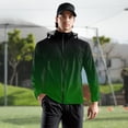 thumbnail image 2 of WTOBBY Children and Adults Quick-Dry Lightweight Gradient Hooded Jacket, Windproof Rainproof Sun Protective UPF 50+ for Summer Training Running Fitness Outdoor Sports Activities ,Dark Green 120, 2 of 5