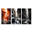 thumbnail image 2 of Designart "Canyon Pronghorn Gusts" Landscape & Nature Wall Art Set Of 3 - Peach Canyon Gallery Wall Set For Home Decor, 2 of 7