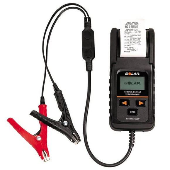 Solar SOL-BA227 Digital Battery & System Tester with Integrated Printer