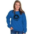 thumbnail image 4 of Whale Compass Free Spirit Animal Women Plus Size Crewneck Sweatshirt Brisco Brands 5X, 4 of 5