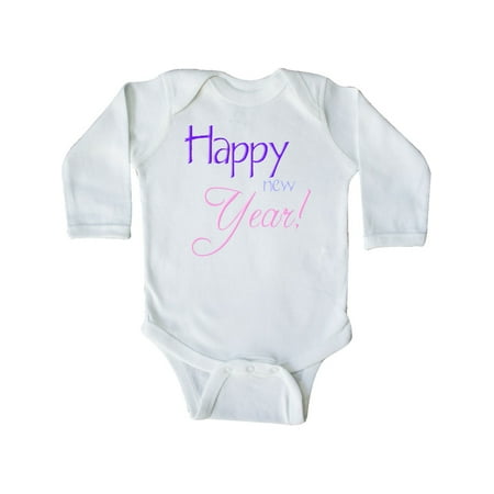 

Inktastic Happy New Year colorful Gift Baby Boy or Baby Girl Long Sleeve Bodysuit