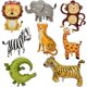 thumbnail image 1 of Yanonmyfd Globos de safari grandes, 8 globos de animales de 34-40 pulgadas, globos de selva, decoraciones de cumpleaños de safari, decoraciones de fiesta de selva, 1 of 10