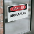 thumbnail image 4 of Biohazard OSHA Danger Vinyl Decal Label 24 Inch x 18 Inch - 5 Pack, 4 of 6