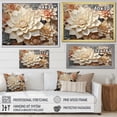 thumbnail image 4 of Designart "Gentle Beige Succulent III" Succulent Floater Framed Wall Art Prints, 4 of 5
