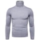 thumbnail image 5 of Suéter de cuello alto para hombre Suéter ajustado coreano con solapa Suéter de lana versátil para hombre con base gruesa, 5 of 6