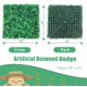 thumbnail image 2 of Paneles de pared HWT, 12 piezas, 51 x 51 cm, follaje verde con protección UV, 2 of 7
