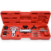 Biltek Slide Hammer Dent Puller Oil Seal Bearing Extractor 2/3 Jaw External Internal HD New 8 Way Slide Hammer Oil Seal Bearing Puller Set Auto Mechanic Car Truck Tools